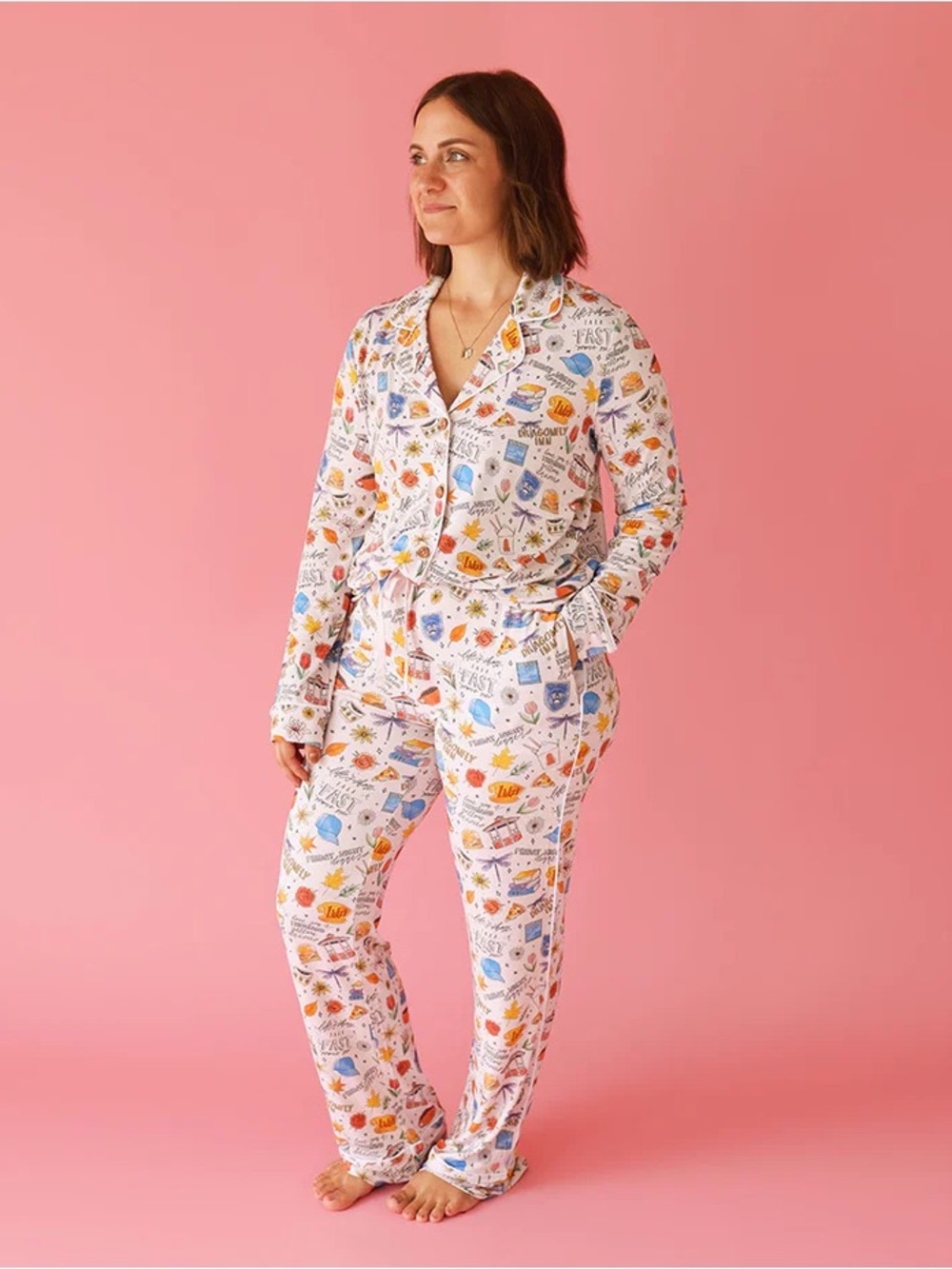 Gilmore Girls x Posh Peanut Women’s Luxe Pajama Set XL - Picture 2 of 6